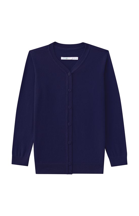 Cardigan Infantil Menina Abotoamento Frontal Em Tricô Malwee Kids