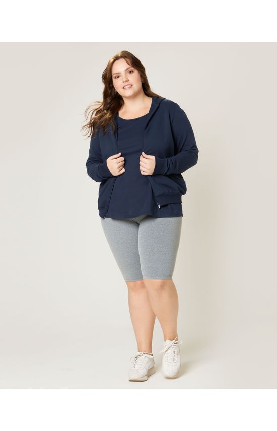 Bermuda Básica Feminina Plus Size Em Supplex®