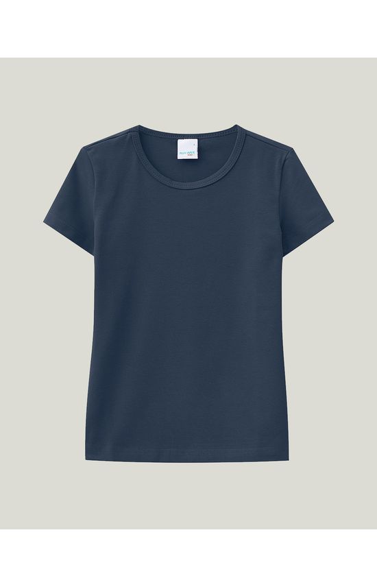 Blusa Infantil Menina Decote Redondo Em Cotton Conforto Malwee Kids