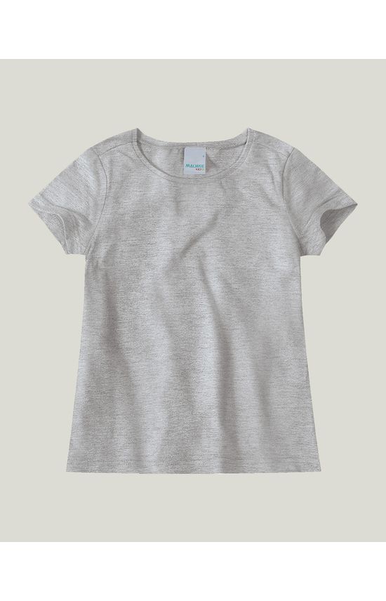 Blusa Infantil Menina Decote Redondo Em Algodão Malwee Kids