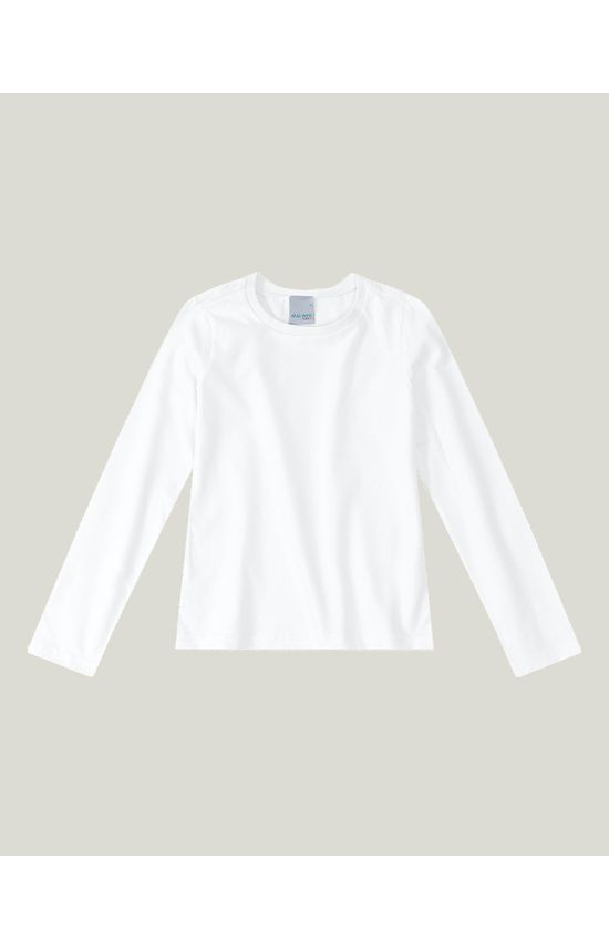 Blusa Infantil Menina Decote Redondo Em Malha UV Malwee Kids