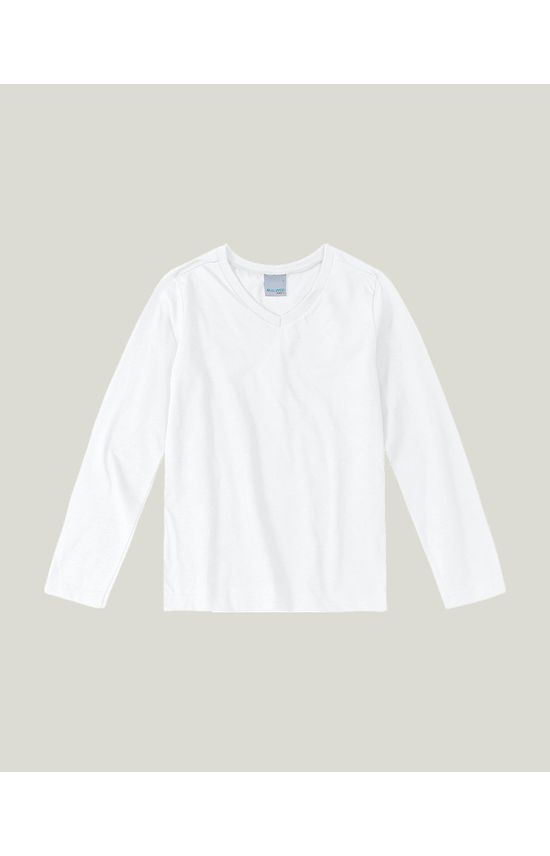 Camiseta Infantil Menino Decote V Em Meia Malha Malwee Kids