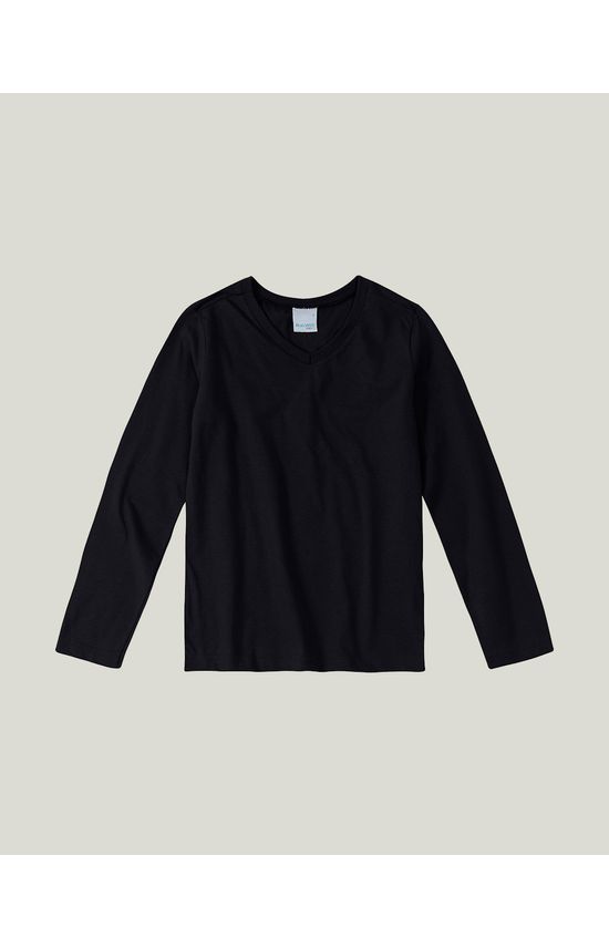 Camiseta Infantil Menino Decote V Em Meia Malha Malwee Kids