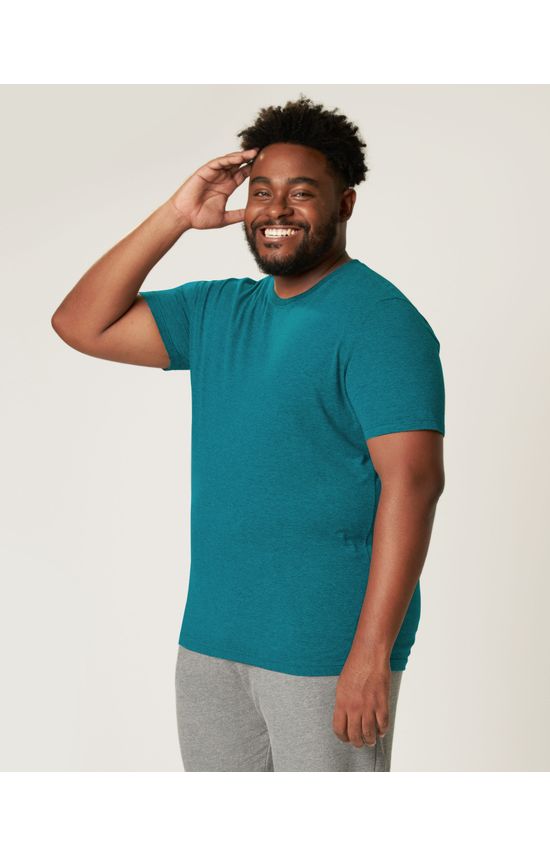 Camiseta Básica Masculina Plus Size Decote Redondo Em Meia Malha