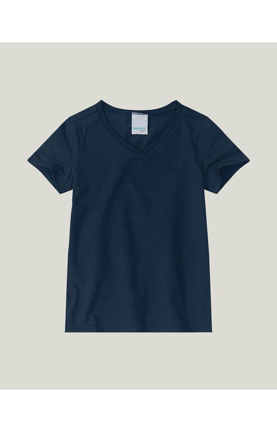 Blusa Infantil Menina Decote V Em Cotton Light Malwee Kids