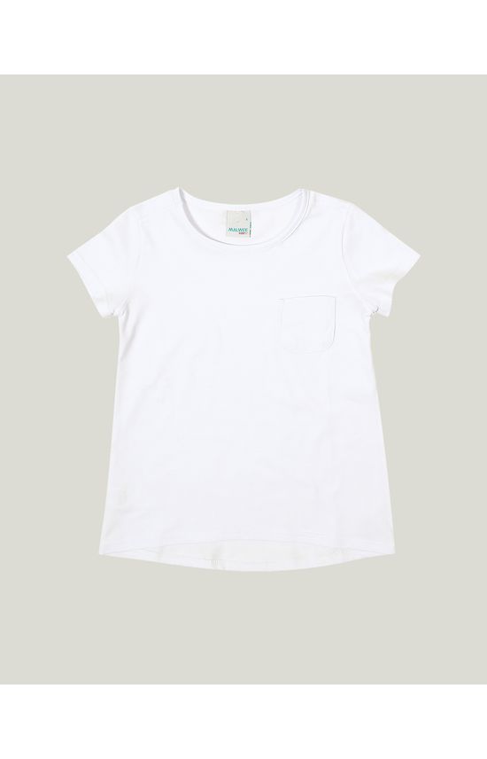 Blusa Infantil Menina Mullet Decote Redondo Em Malha Malwee Kids