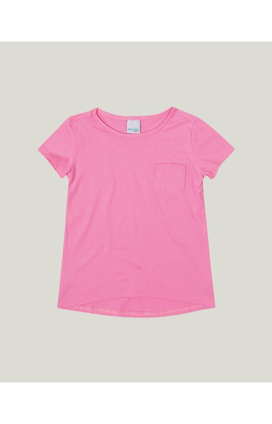 Blusa Infantil Menina Mullet Decote Redondo Em Malha Malwee Kids