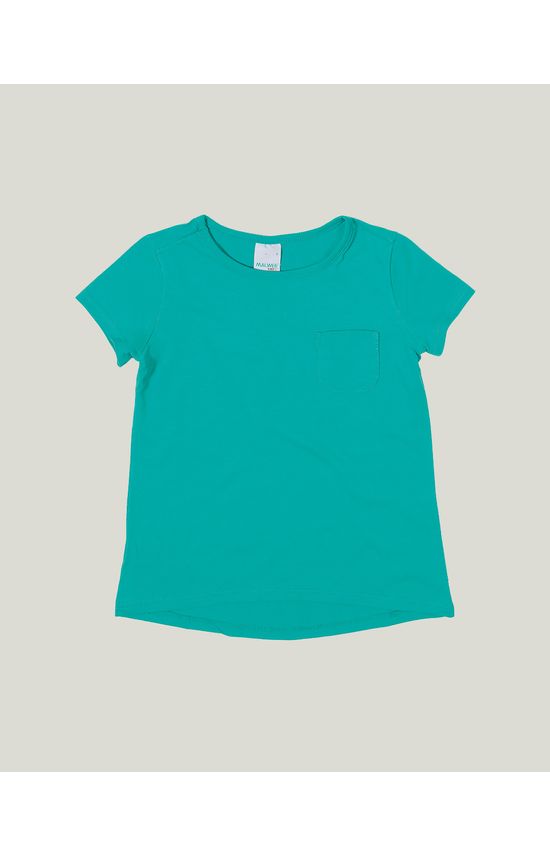 Blusa Infantil Menina Mullet Decote Redondo Em Malha Malwee Kids