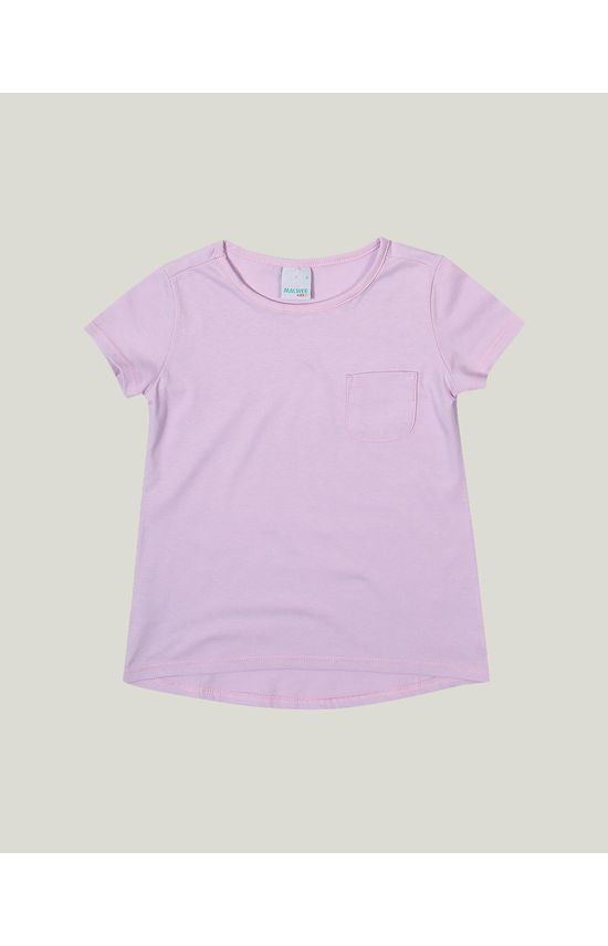 Blusa Infantil Menina Mullet Decote Redondo Em Malha Malwee Kids