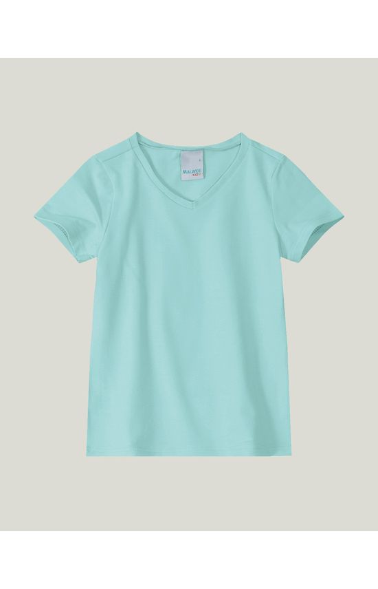 Blusa Infantil Menina Decote V Em Cotton Light Malwee Kids