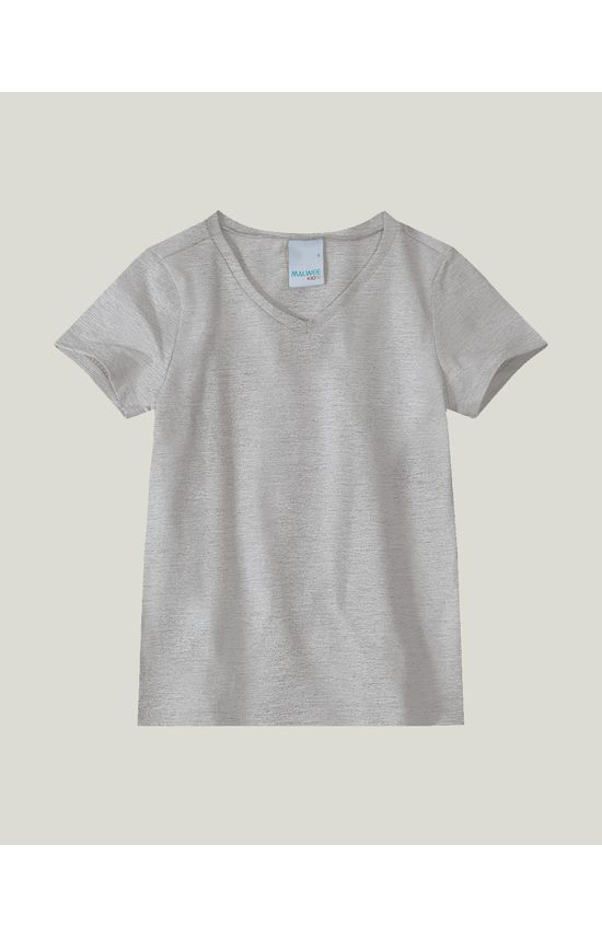 Blusa Infantil Menina Decote V Em Cotton Light Malwee Kids