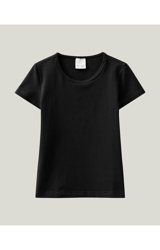 Blusa Infantil Menina Decote Redondo Em Algodão Malwee Kids