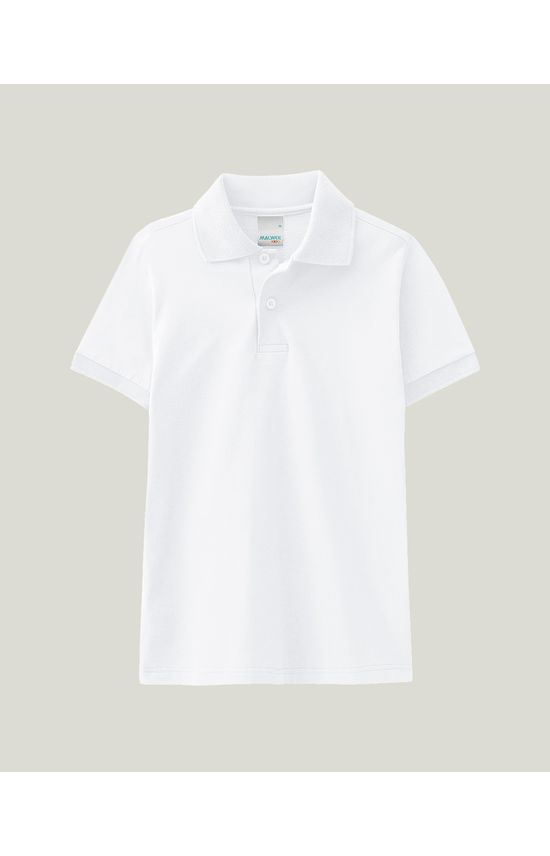 Camisa Polo Infantil Menino Gola Esporte Em Algodão Malwee Kids