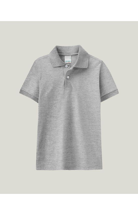 Camisa Polo Infantil Menino Gola Esporte Em Algodão Malwee Kids