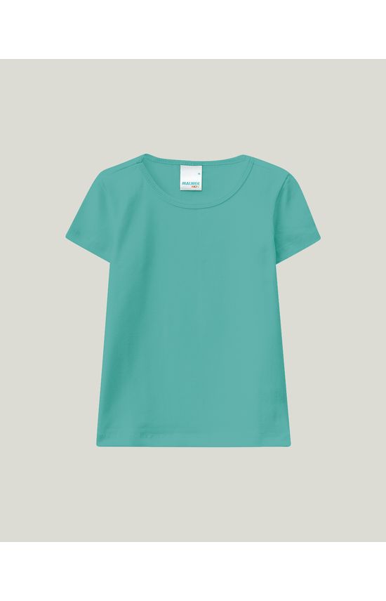 Blusa Infantil Menina Decote Redondo Em Cotton Conforto Malwee Kids