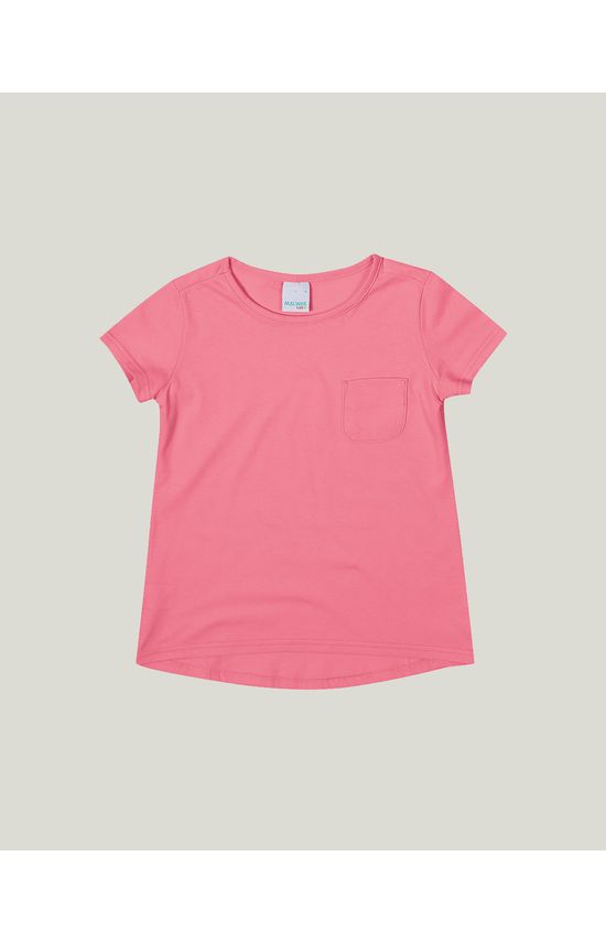 Blusa Infantil Menina Mullet Decote Redondo Em Malha Malwee Kids