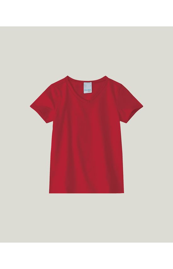 Blusa Infantil Menina Decote V Em Algodão Malwee Kids
