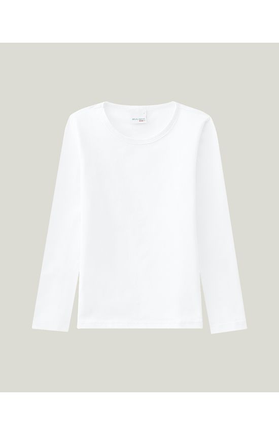 Blusa Infantil Menina Decote Redondo Em Cotton Conforto Malwee Kids