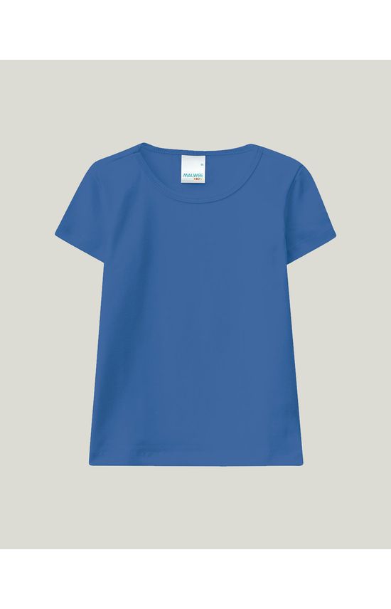 Blusa Infantil Menina Decote Redondo Em Cotton Conforto Malwee Kids