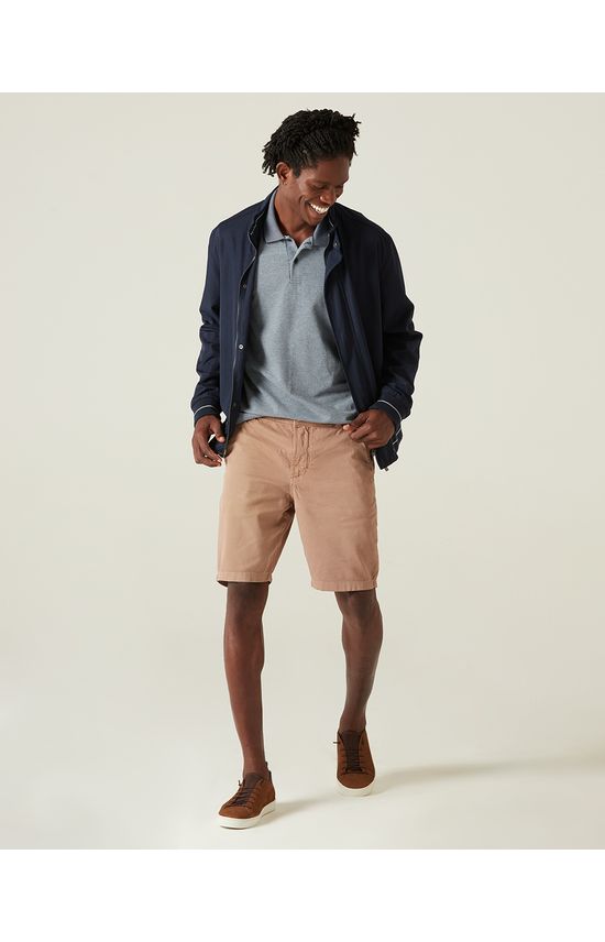 Bermuda Slim Sarja Com Elastano Malwee