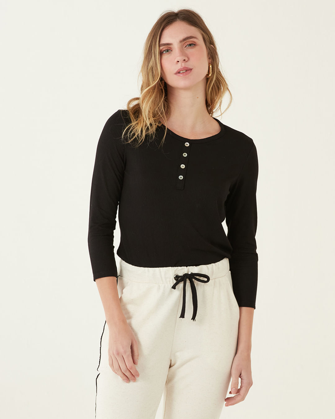 Blusa Em Canelado De Viscose Malwee - Imagem 13