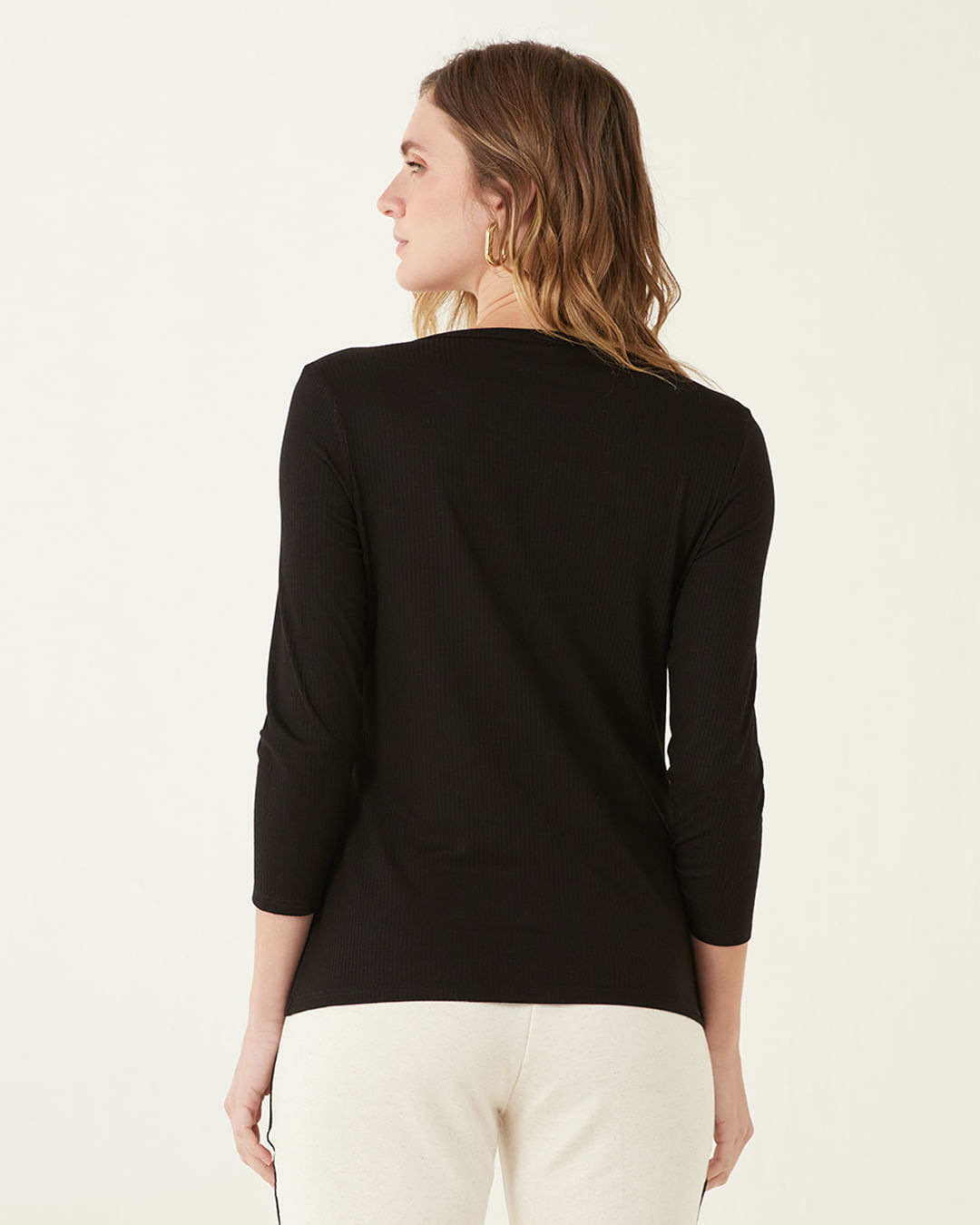 Blusa Em Canelado De Viscose Malwee - Imagem 19