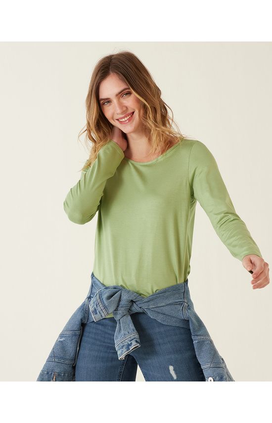 Blusa Básica Feminina Ampla Decote Canoa Viscose