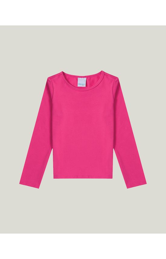 Blusa Infantil Menina Decote Redondo Em Cotton Conforto Malwee Kids