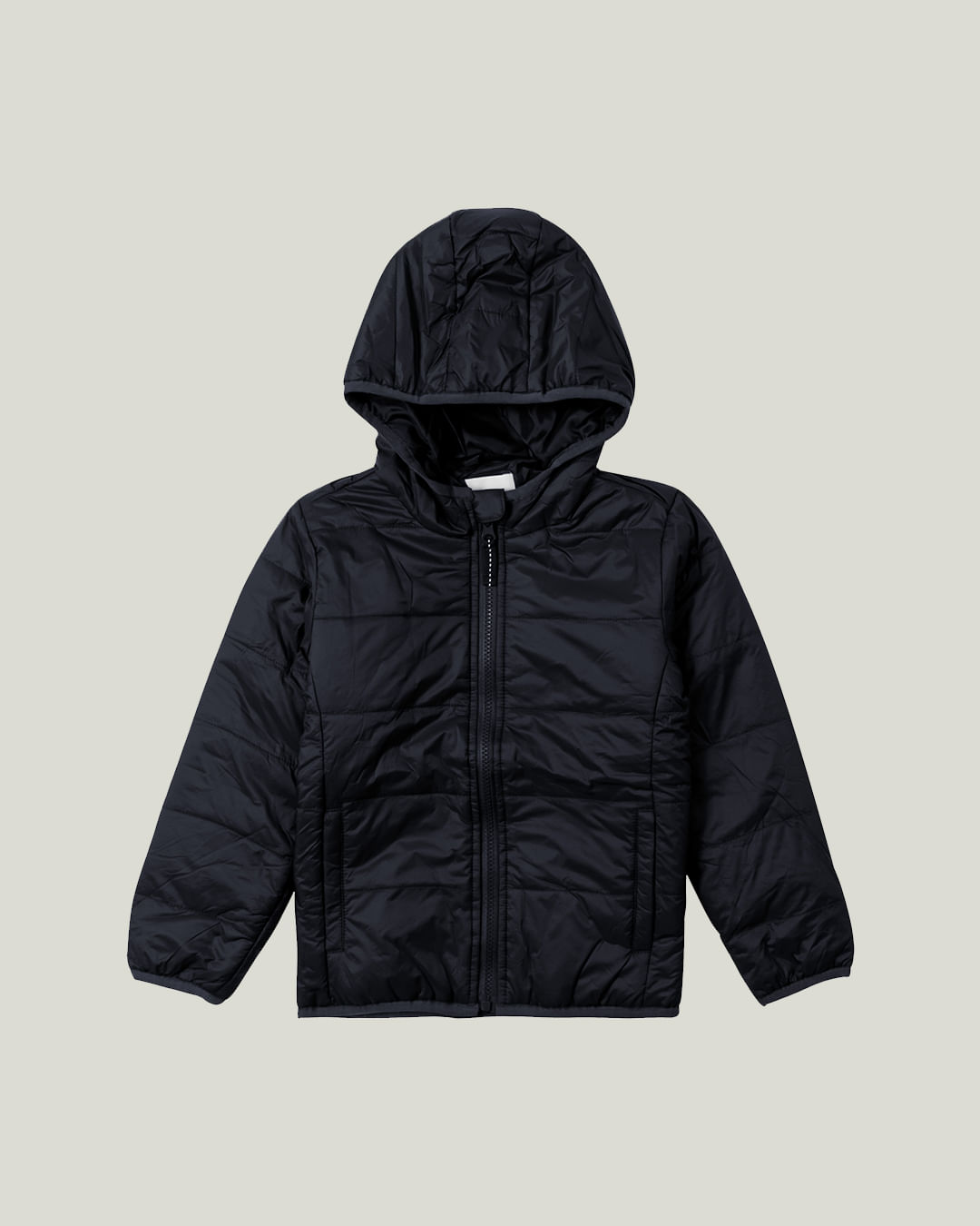 Jaqueta Infantil Puffer Unissex Com Capuz Em Tafetá Malwee Kids