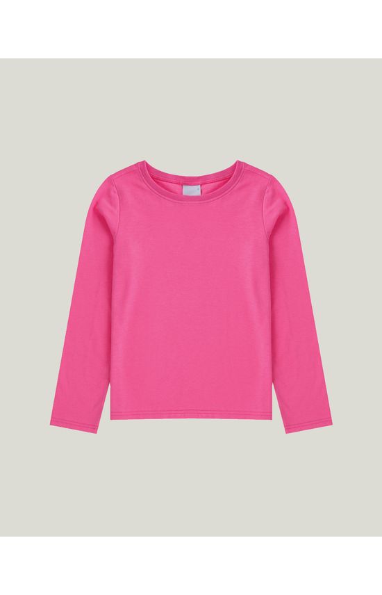 Blusa Infantil Menina Decote Redondo Em Malha UV Malwee Kids