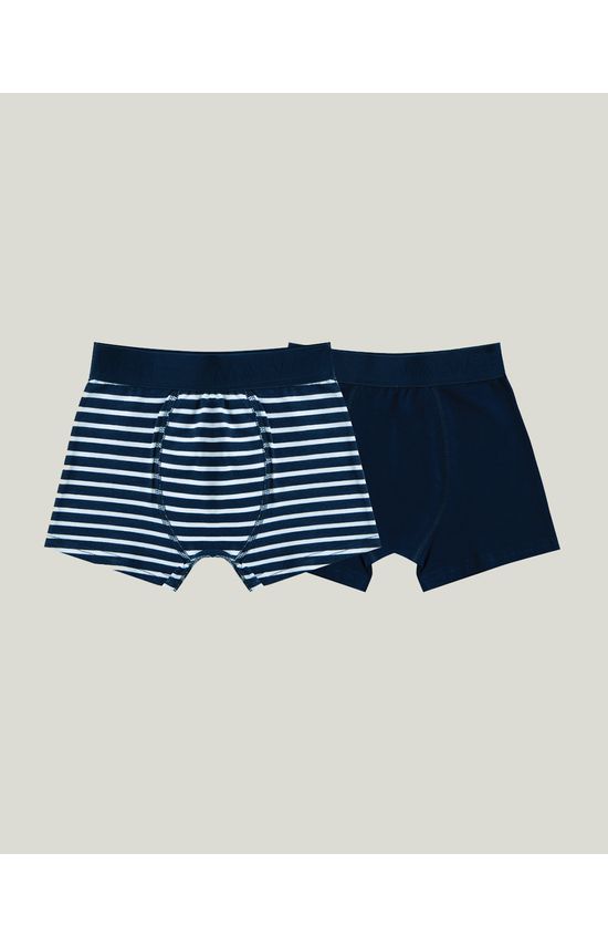 Kit 2 Cuecas Boxer Cotton Menino Malwee Kids