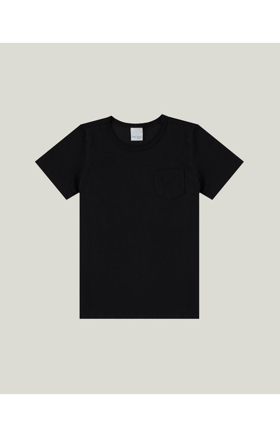 Camiseta Infantil Menino Com Bolso Em Meia Malha Malwee Kids