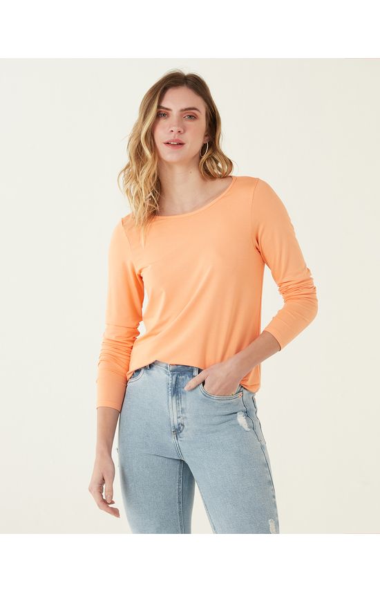 Blusa Básica Feminina Ampla Decote Canoa Viscose
