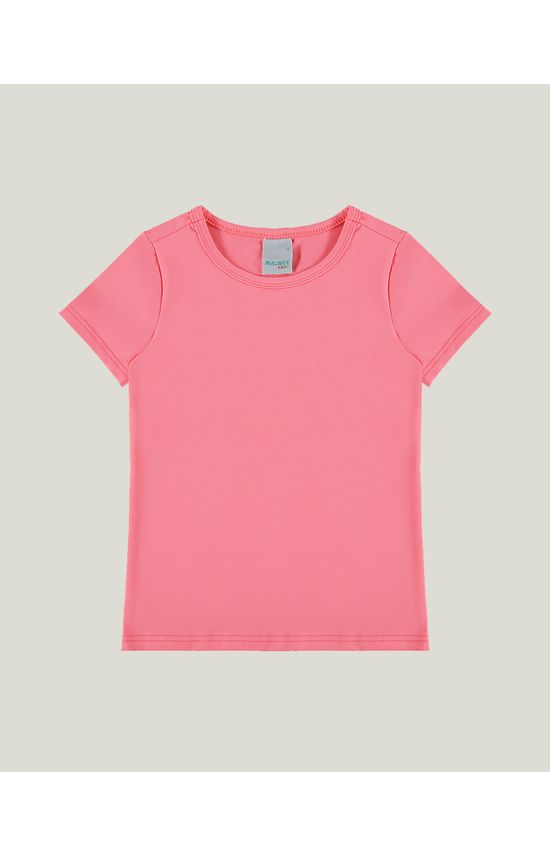 Blusa Infantil Menina Decote Redondo Em Cotton Conforto Malwee Kids