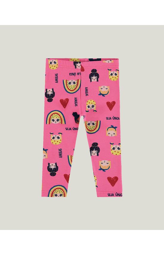 Calça Legging Infantil Menina Amigas Cotton Light Malwee Kids