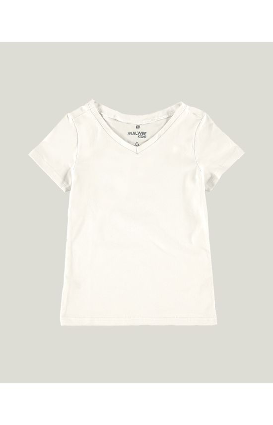 Blusa Infantil Menina Decote V Em Cotton Light Malwee Kids