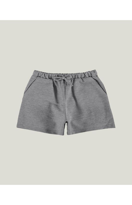 Short Infantil Menina Com Bolsos Moletinho Leve Malwee Kids