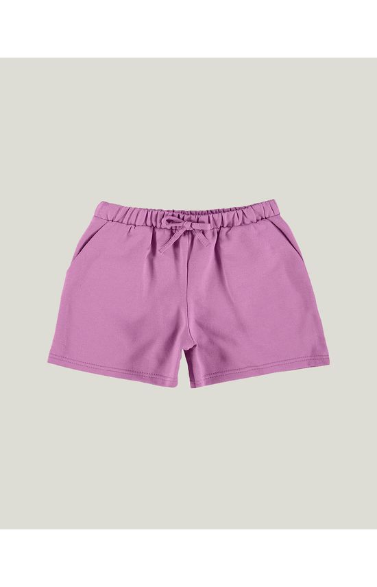 Short Infantil Menina Com Bolsos Moletinho Leve Malwee Kids