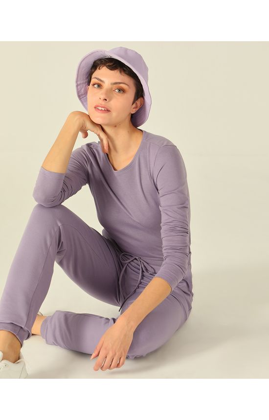 Blusa Básica Feminina Decote Redondo Em Meia Malha