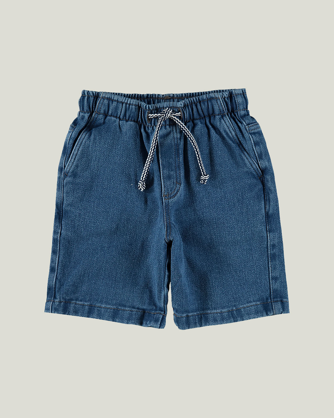 Bermuda Infantil Menino Comfort Em Jeans Moletom Malwee Kids - Imagem 41