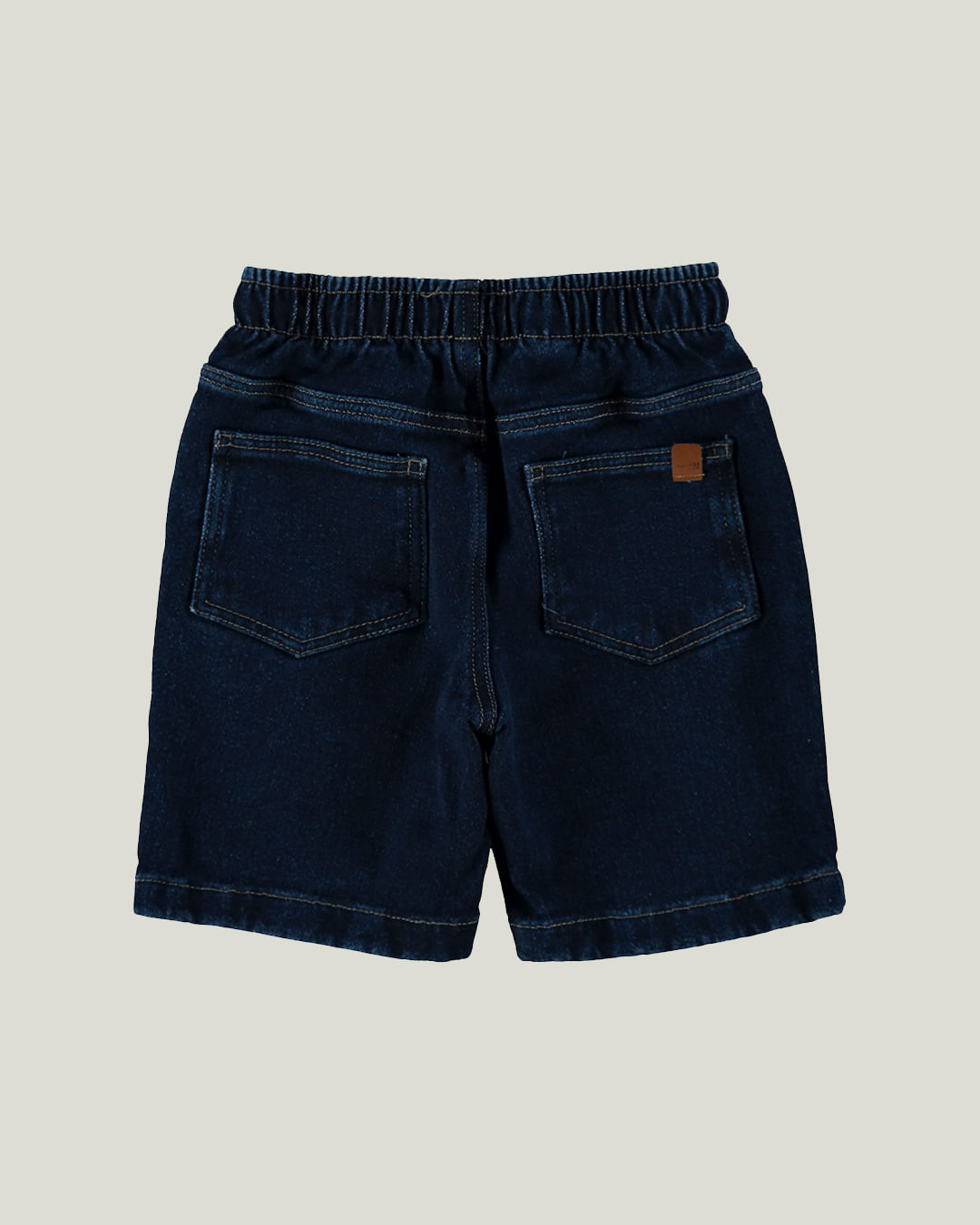 Bermuda Infantil Menino Comfort Em Jeans Moletom Malwee Kids - Imagem 3