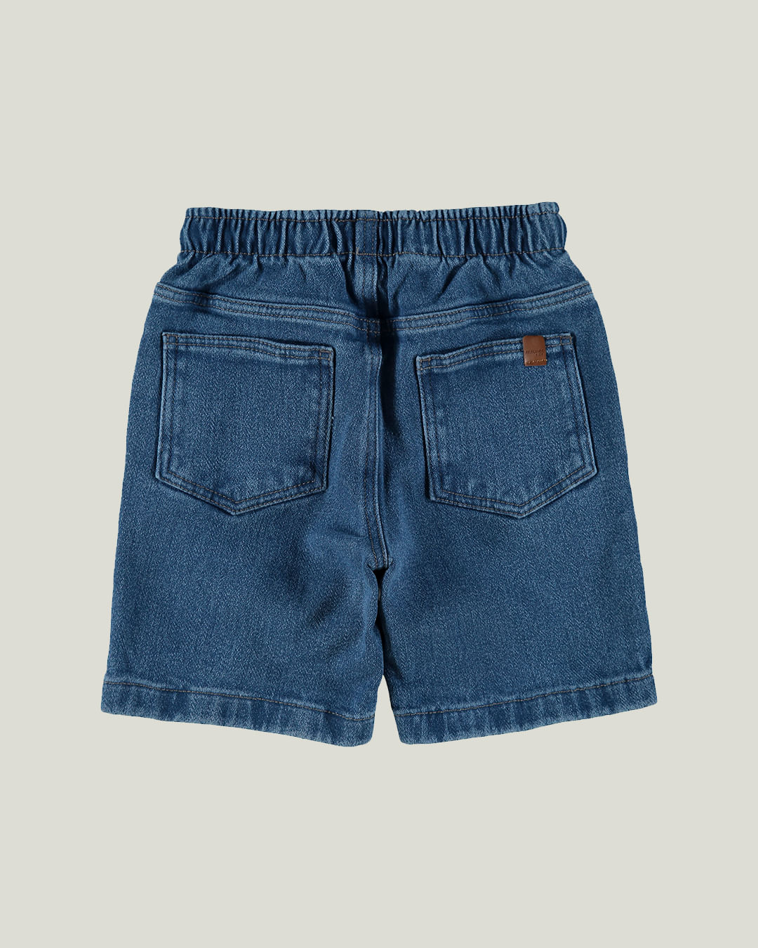 Bermuda Infantil Menino Comfort Em Jeans Moletom Malwee Kids - Imagem 42