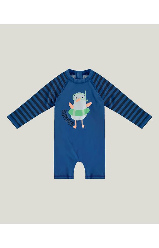 Macacão Infantil Unissex Summer Malha UV50+ Malwee Kids
