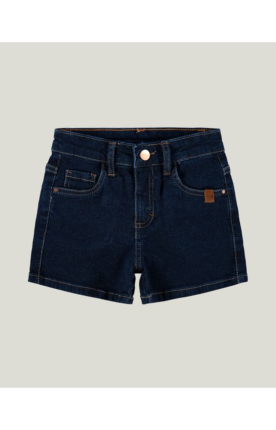 Shorts Infantil Menina Comfort Em Jeans Moletom Malwee Kids