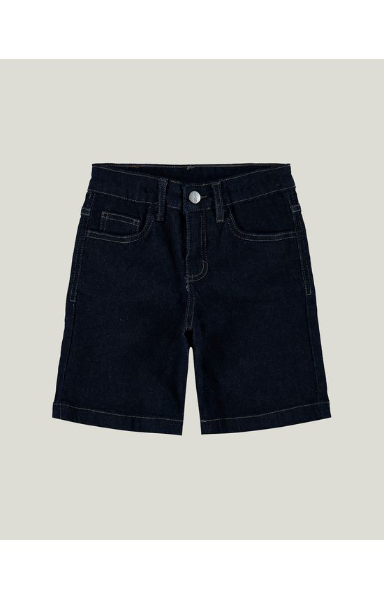 Bermuda Infantil Menino Cintura Média Em Jeans Moletom Malwee Kids