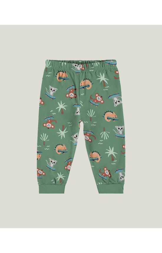Calça Infantil Unissex Bichinhos Em Em Algodão Malwee Kids