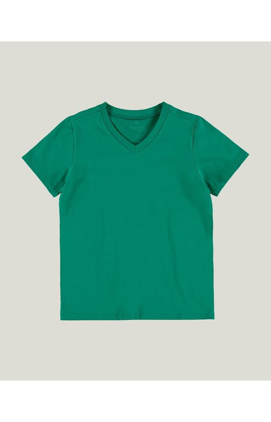 Camiseta Infantil Menino Decote V Em Algodão Malwee Kids