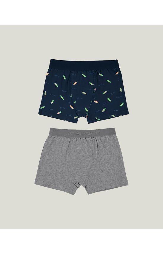 Kit 2 Cuecas Infantis Menino Em Cotton Light Malwee Kids