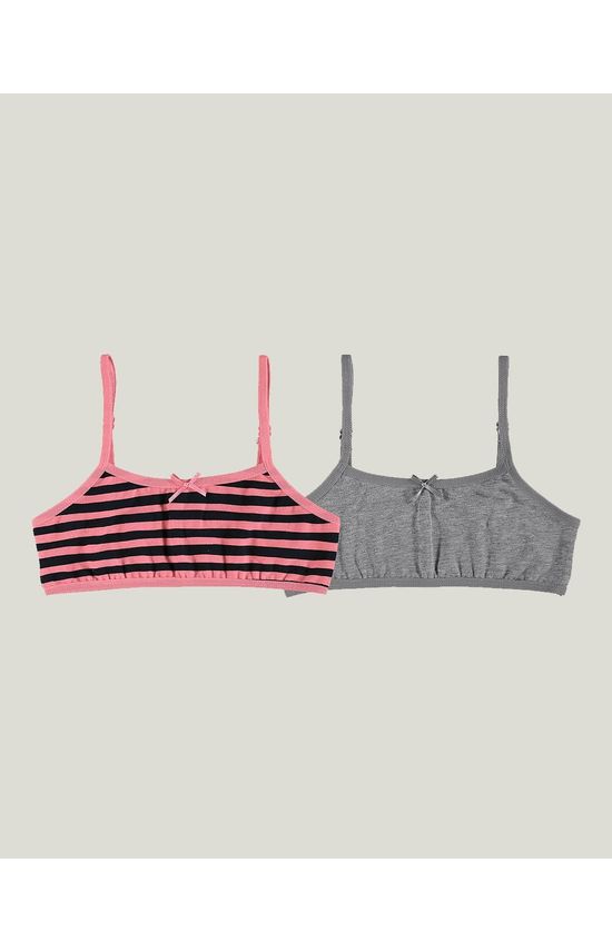 Kit 2 Tops Infantis Menina Sem Bojo Em Cotton Light Malwee Kids