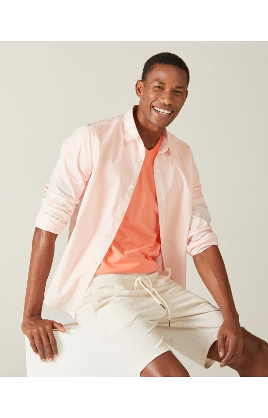 Camisa Básica Masculina Manga Longa Em Tricoline